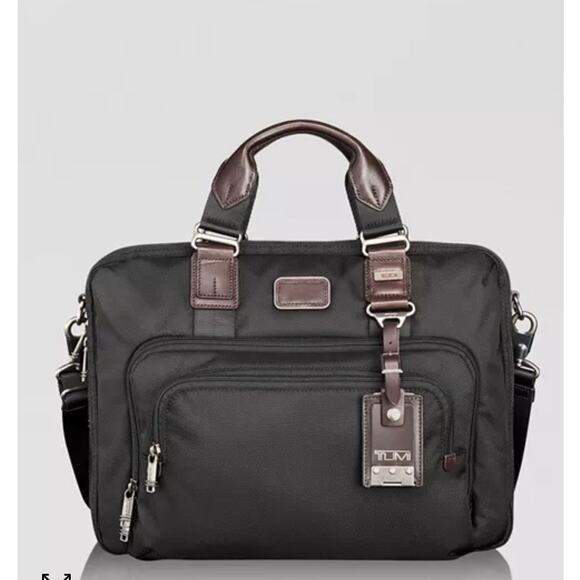 TUMI Yuma Slim Brief Case Laptop Bag
